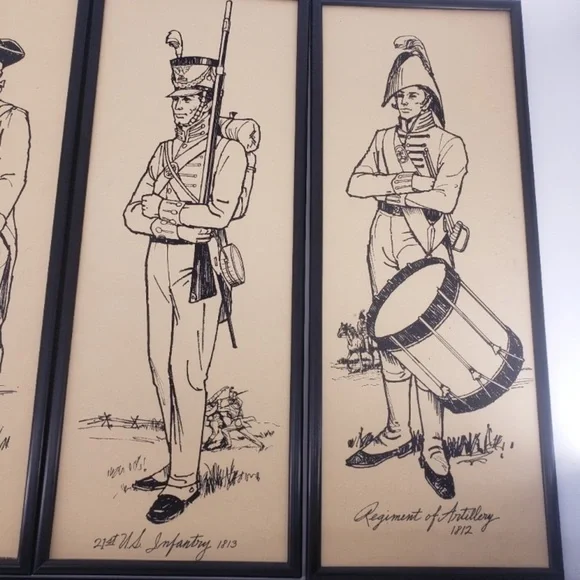 Vintage 1960s Sperry Soldier Lithographs - Picture 2 of 10